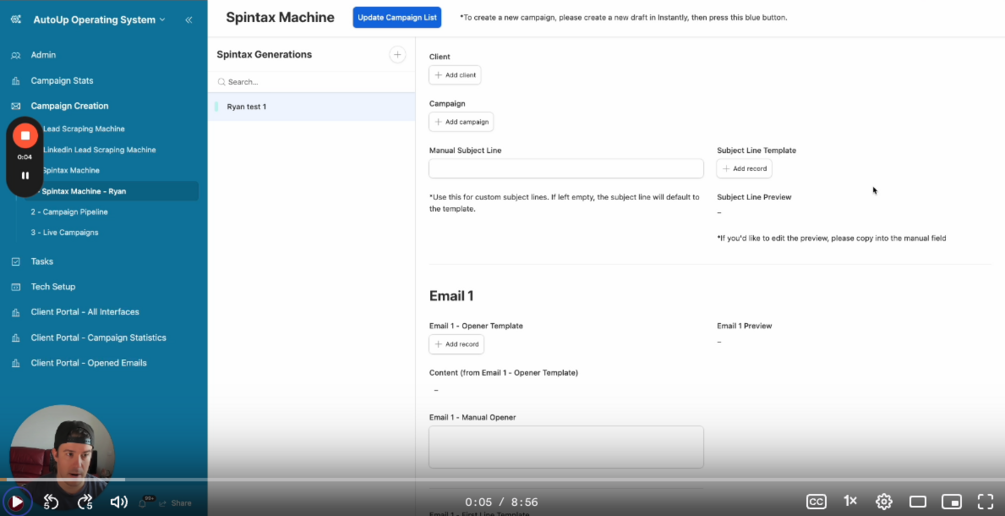 The Spintax Machine for Cold Email
